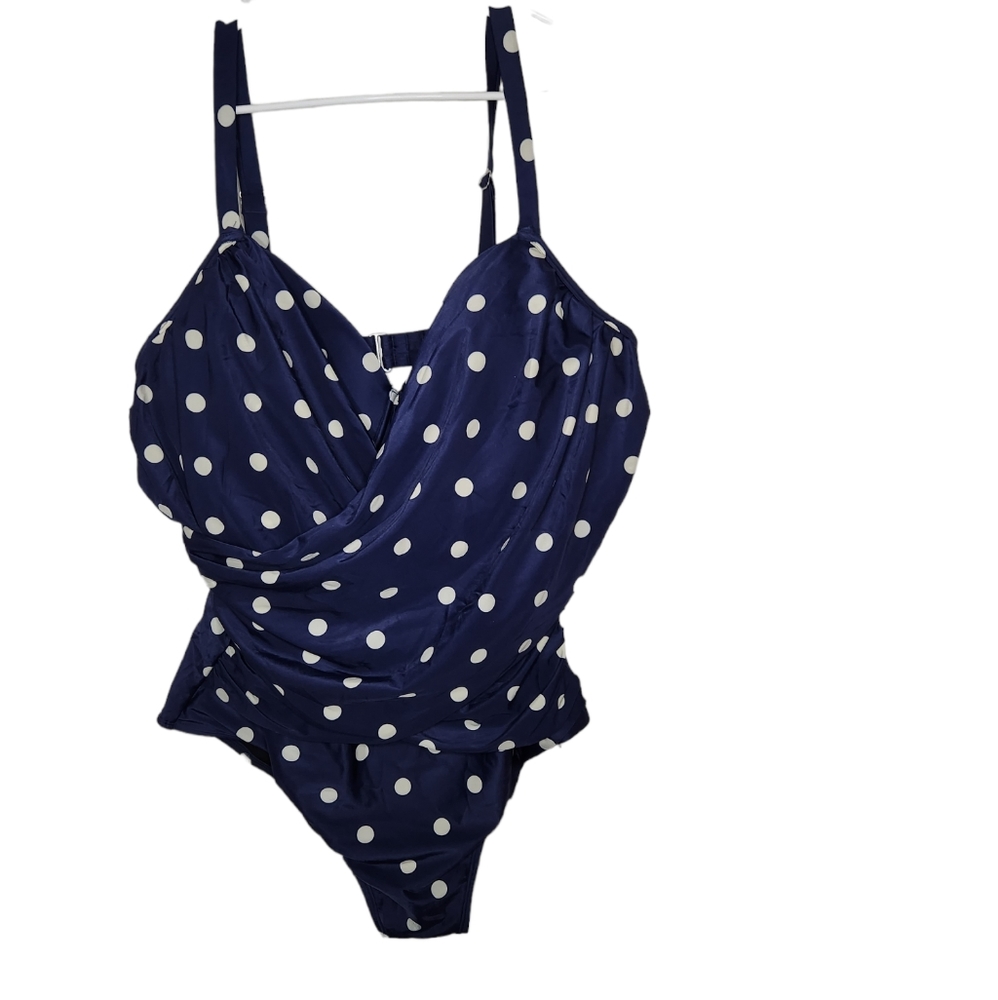 Plus Size Old Navy Polka Dot One Piece Swim Suit 3X